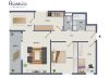 Geräumige 3-Zimmer-Wohnung TOP geschnitten mit Süd-Loggia - TOP-Grundriss